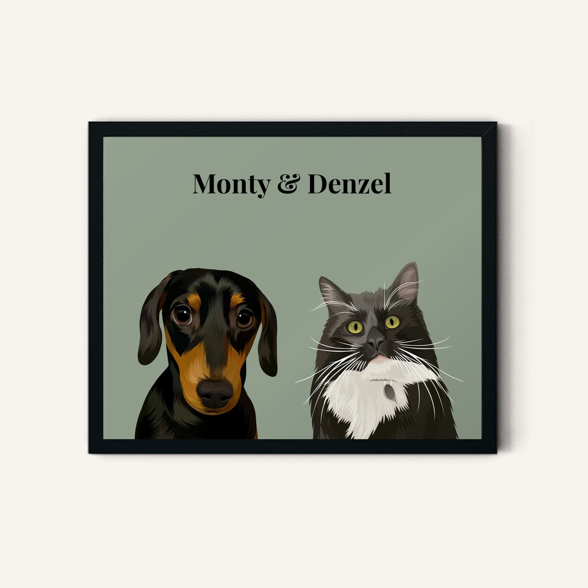Print & Paw square hero hero_two/8x10_black_sage-green_classic_black.jpg
