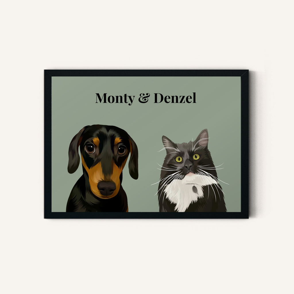 Print & Paw square hero hero_two/A4_black_sage-green_classic_black.jpg