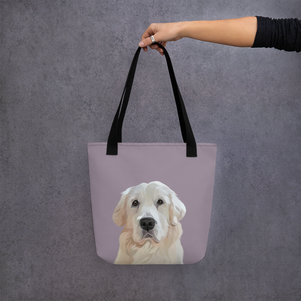 Custom Pet Tote Bag Print And Paw