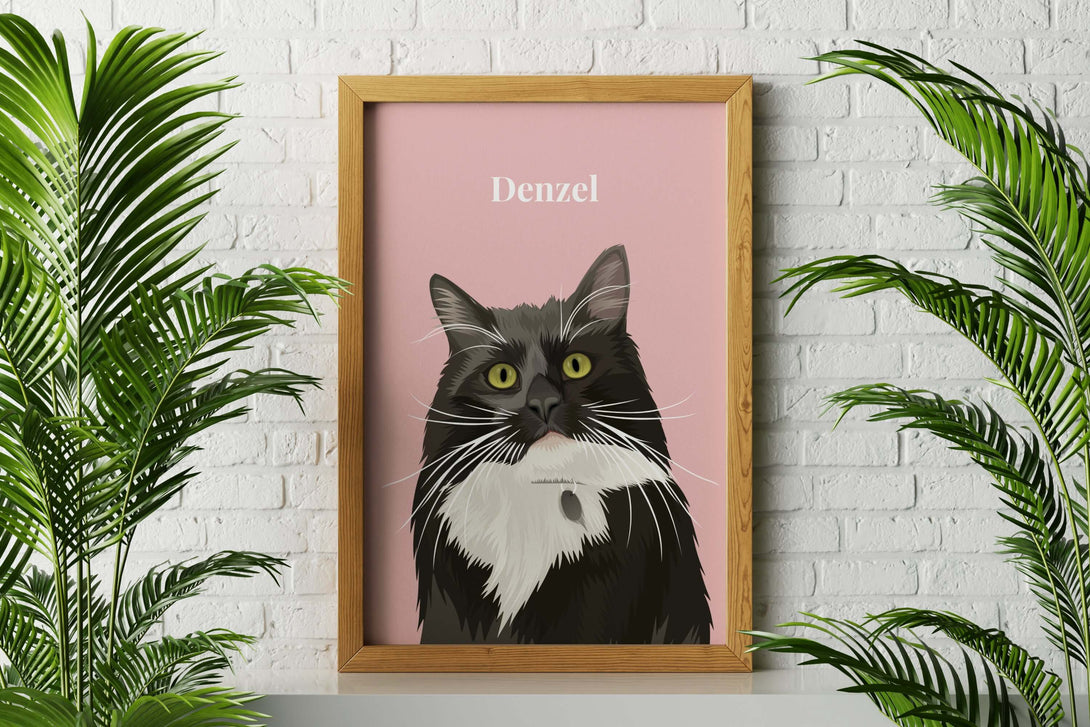 Custom Three-Pet Portrait - Print And Paw