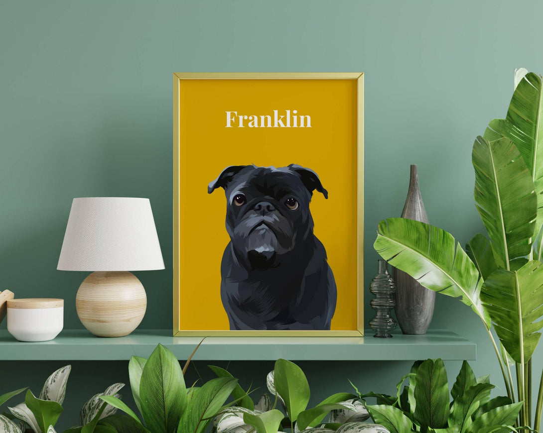 Custom Pet Portrait - Print And Paw